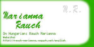 marianna rauch business card